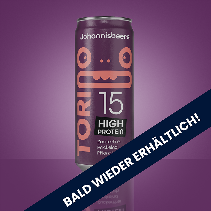 Torino Protein Soda Johannisbeere, bald erhaeltlich, Produktbild Dose Vorderseite